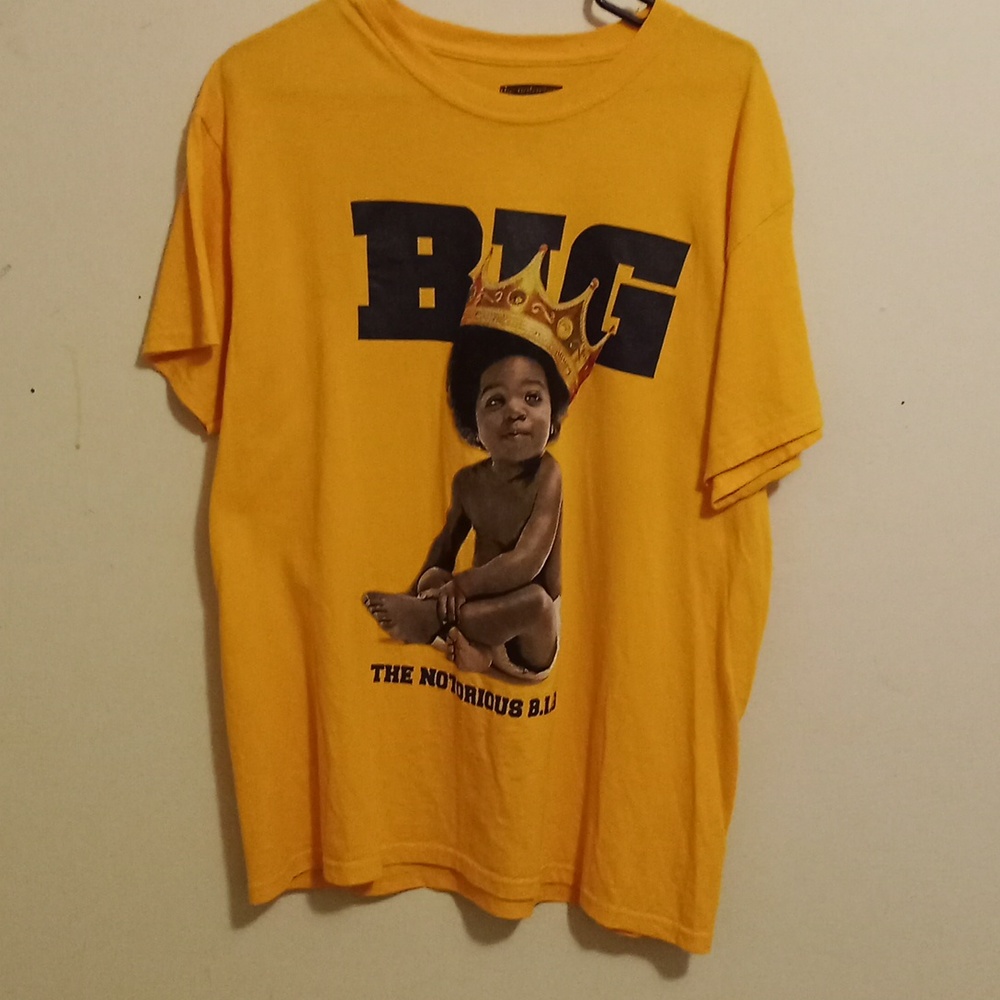 The Notorious B.I.G Large yellow Tshirt